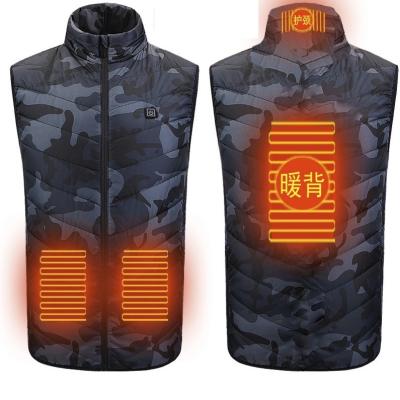 China Breathable Heating Men's Vest Plus Size Smart Sleeveless Jacket Heated 2 Zone Heated Vest Men/Women Outdoor Hunting Super Warm Jackets for sale