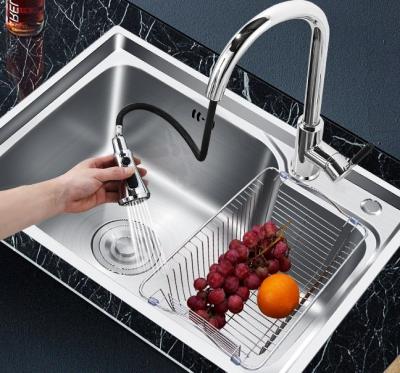 China Without Mold Single Faucet Flushmount Kitchen Sinks Stainless Steel Bowl Ceramic Kitchen Sink for sale