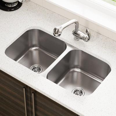 China Without Faucet China Kitchen Durable Modern Outdoor Basin Deep Mount Double Kitchen Sink for sale