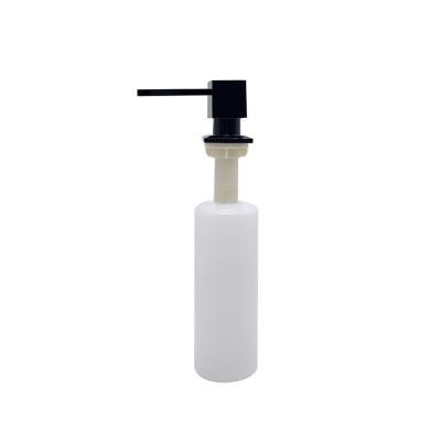 China Modern Customizable Zinc Alloy Pump Head Kitchen Sink Liquid Soap Dispenser Black for sale