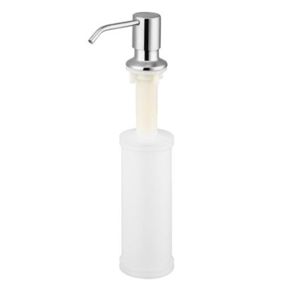 China Modern Stainless Steel Soap Dispenser Pump 350ML Kitchen Bathroom Liquid Soap Dispenser With Plastic Bottle for sale