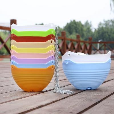 China No Plastic Multicolor Flowerpot Indoor Hanging Basket Plant Hanging Pots for sale