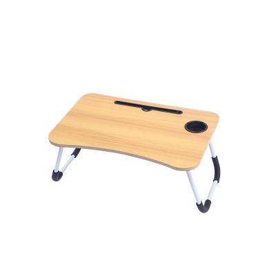 China New Collapsible Foldable Table with Cup Holder for Laptop Desk/Bed Computer for sale