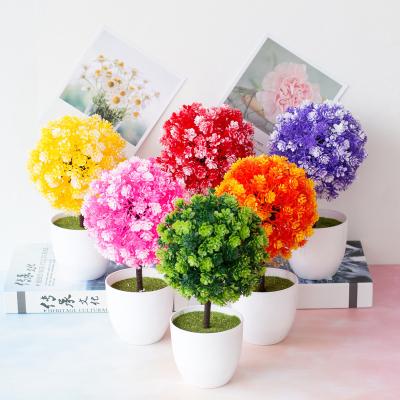 China Simulation Decorative Artificial Small Camellia Tree Indoor Decorative Flowers for sale