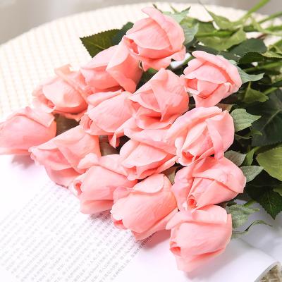 China Real Touch Decorative High Quality Simulation Rose Decorative Artificial Flowers for sale