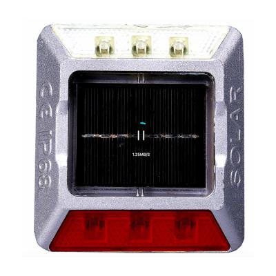 China Hot Selling Road Traffic Safety LED Solar Road Stud 110*100*22mm (Flat or with 50mm leg) for sale