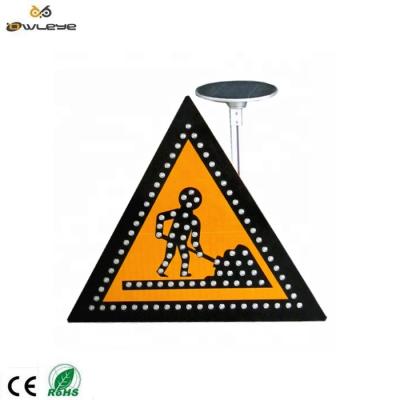 China Traffic Safety Aluminum Aluminum Triangle Owleye Solar Sign Post Te koop