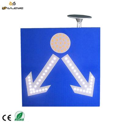 中国 Aluminum High Quality IP66 Solar Power Led Flashing Solar Sign Post 販売のため