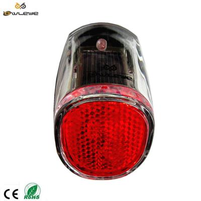 China Warning Equipments Solar Bicycle Light With LED And Reflector Hot Sale In Europe Market for sale