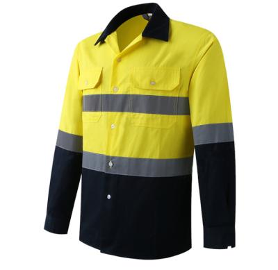 中国 100% Cotton Owleye Work Safety Apparel Loofy Sleeve For Traffic Police 販売のため