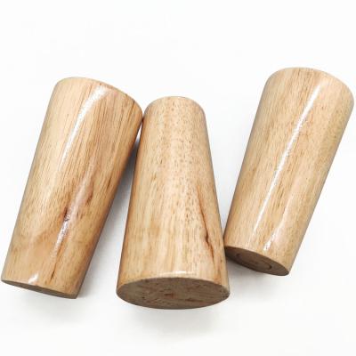 China Modern Wholesale 10cm Conicalness Wooden Bed Legs For Furniture Accessories for sale