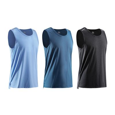 China Summer Man QUICK DRY Sportswear Tops Custom Logo Athletic Gym Fitness Sleeveless Printing Mens Tank Top for sale