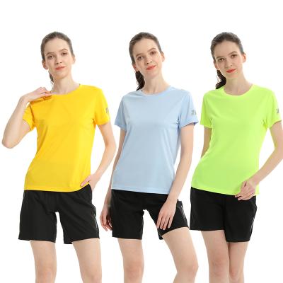 China Summer Casual QUICK DRY Women Loose Custom Print Logo Sports Quick Dry T-shirt Tshirt for sale