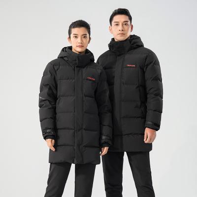 China OEM QUICK DRY Logo Winter Warm Polyester Windproof Down Jackets Full Zipper Spring Hoodie Jackets For Men for sale