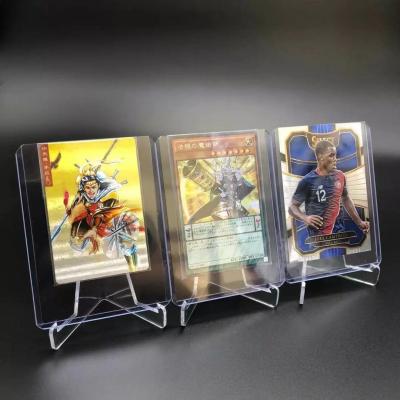 China Collect 3x4 Top Loader Plastic Card Holder For Soccer Basketball Sports Card for sale