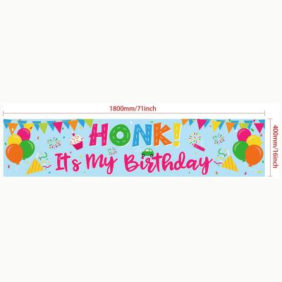 China Modern Colorful Happy Birthday Banner Large Happy Birthday Yard Sign Backdrop It's My Birthday Backdrop Party Car Indoor Outdoor Decorums for sale