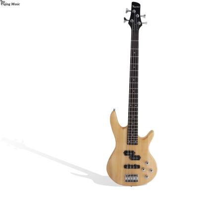 China Basswood China made top quality light yellow body basswood electric guitar for sale