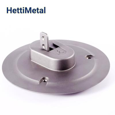 China Home Appliances HETTIMETAL ADC12 Die Casting Supplier with Gray Painting for Home Appliance Plate for sale