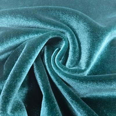 China Wholesale 65%Cotton 33%Polyester 2%Spandex Anti-Static Stretch Brushed Tape Knitted Velvet Fabric For Skirts for sale