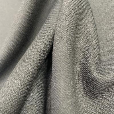 China Sueded new product plain solids sustainab TR polyester stretch brushed knitted Roma fabric for coat pants for sale