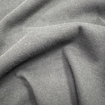 China Factory Wholesale Polyester Gray Single Dyed Rayon Anti-Static Knitted Rib Fabric For Upholstery for sale