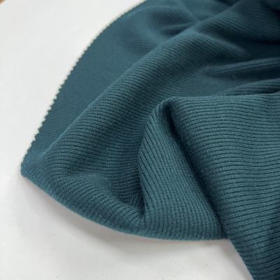 China Good quality medium soft type anti-static handle rib weight 95%polyester 5%spandex 2*2rib cotton fabric for sale