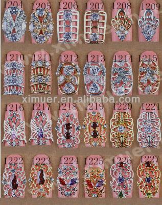 China Wholesale Latest Nail Decorator Rhinestone 3d Metal Nail Art Designs Nail Decorator for sale