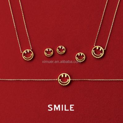 China Rose Gold Necklace Fashion Jewelry Titanium Steel Necklace Pendant Gold Necklace Set for sale