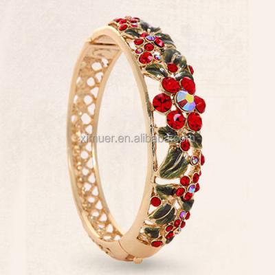 China Faux Gold Bracelet Women's Cloisonne Enamel Real 18k Gold Faux Gold Bracelet for sale