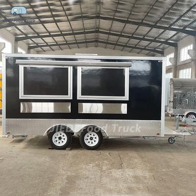 China Food Trailer JIEDI Customization Square Square Food Trailer For Street Vendor Catering Kebab For Sale USA for sale