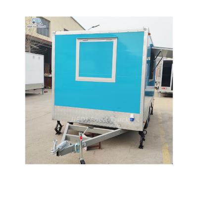 China Square Truck Mobile Food Cart Food Trailer Food Trailer Catering Food Van Camper Van for sale