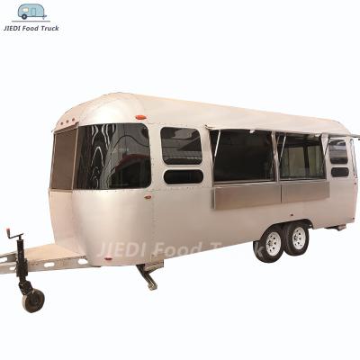 China Processing Factory JIEDI Street Fast Food Food Cart Outdoor Mobile Vegetable Trailer Truck With Cooking Equipment Food Trucks for sale