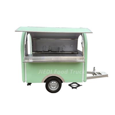 China Vegetable Processing Plant BBQ Food Trucks Mobile Round Airstream Food Trailer Food Truck Vintage for sale