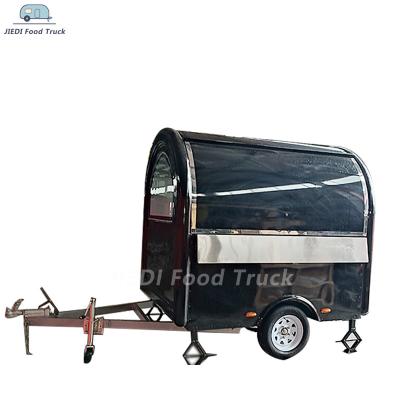 China JIEDI vegetable processing factory factory price fast food trailer food truck stainless steel mobile food trailer for sale for sale