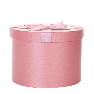 China Customized Design Recyclable Flower Rose Round Aromatherapy Gift Box Packaging Gift Box With Lid for sale