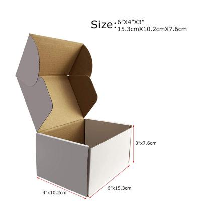 China Wholesale Custom Strong And Foldable Mailing Box With Card, Tissue Paper And Sticker, Cosmetic Shipping Boxes Packaging Paper Logo Small Mailing Box for sale