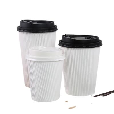 China Food Grade Recyclable Cheap Custom Printed Paper Coffee Cups / Disposable White Paper Cup Makers for sale