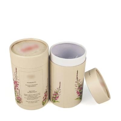 China Recyclable Custom Print Cylinder Box Packaging Food Grade Tea Packaging Tea Bag Packaging Box for sale