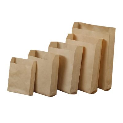 China Recycled Materials Printed Paper Bag High Grade Disposable Kraft Paper Food Packaging Bag for sale