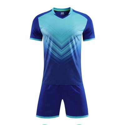 China Quick-drying Breathable Thai Quality Short Sleeve Soccer Jerseys Youth Football Uniforms for sale