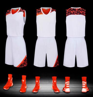 China Wholesale Design 100% Polyester Basketball Tank Top Antibacterial Custom Empty Basketball Tank Tops for sale