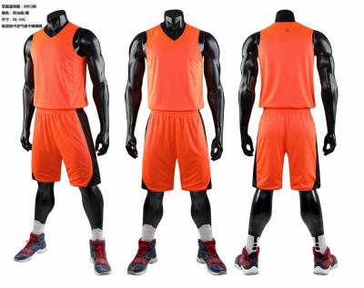 China Simple antibacterial youth basketball uniforms wholesale empty basketball tank tops for men for sale