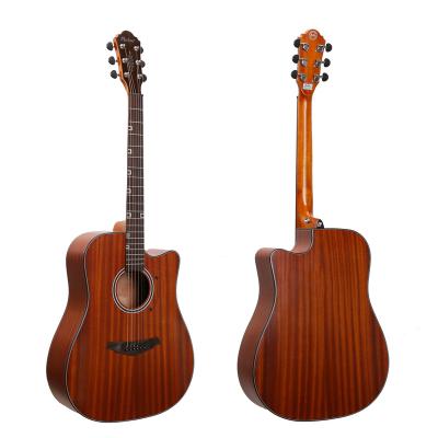 China Factory wholesale cheap price flawless 41 inch cutaway acoustic guitar made in china for sale