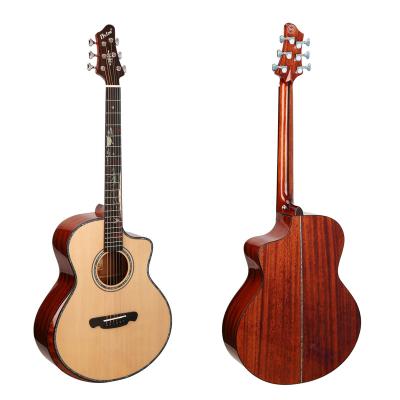 China China Guitar For Sale New Model Sitka Fir Solidwood 40 Inch Acoustic Guitar Mirror Design For Fingerboard Shine On Stage for sale