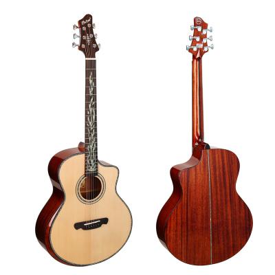 China China Guitar For Sale New Model Sitka Fir Solidwood 40 Inch Acoustic Guitar Mirror Design For Fingerboard Shine On Stage for sale