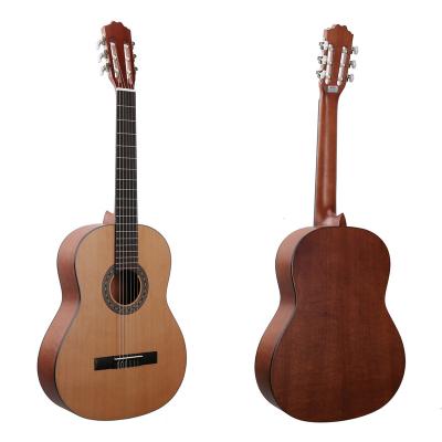 China Cedar China Factory Direct Price solid 39 inch solid wood classical guitar with high quality for sale