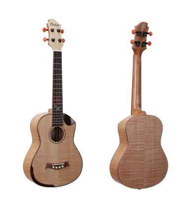 China High End High Quality Flame Maple Guitar Mini Guitar Manufacturer Best 26 Inch Ukulele for sale