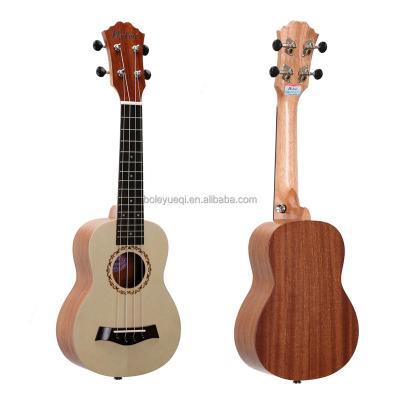 China Best Guitar Maker Mini Guitar 21inch Flawless Soprano Ukulele with Flawless Matte Finish Wood for sale