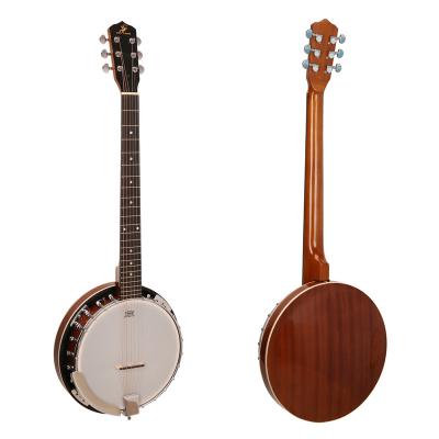 China Custom Drum OEM Beginner 6 String Banjo Ukulele Guitars for sale