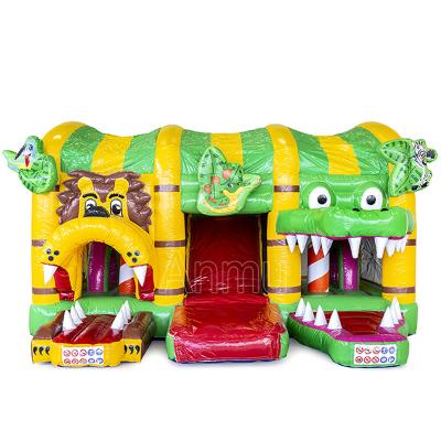 China Party rental business Multifun amusement town house inflatable bounce hohuse bouncing castles jump house for sale